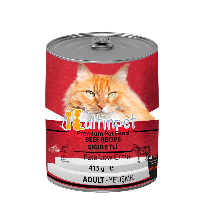 Sığır Etli Yaş Kedi Maması 415g x 24 Adet